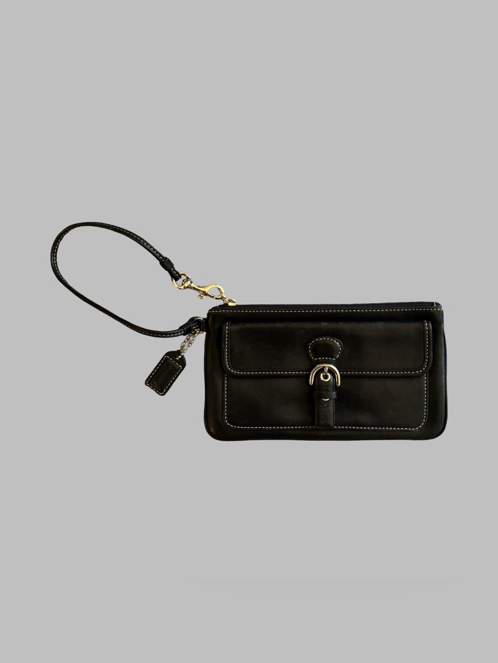 COACH Y2K SOHO Leather Buckle Wristlet